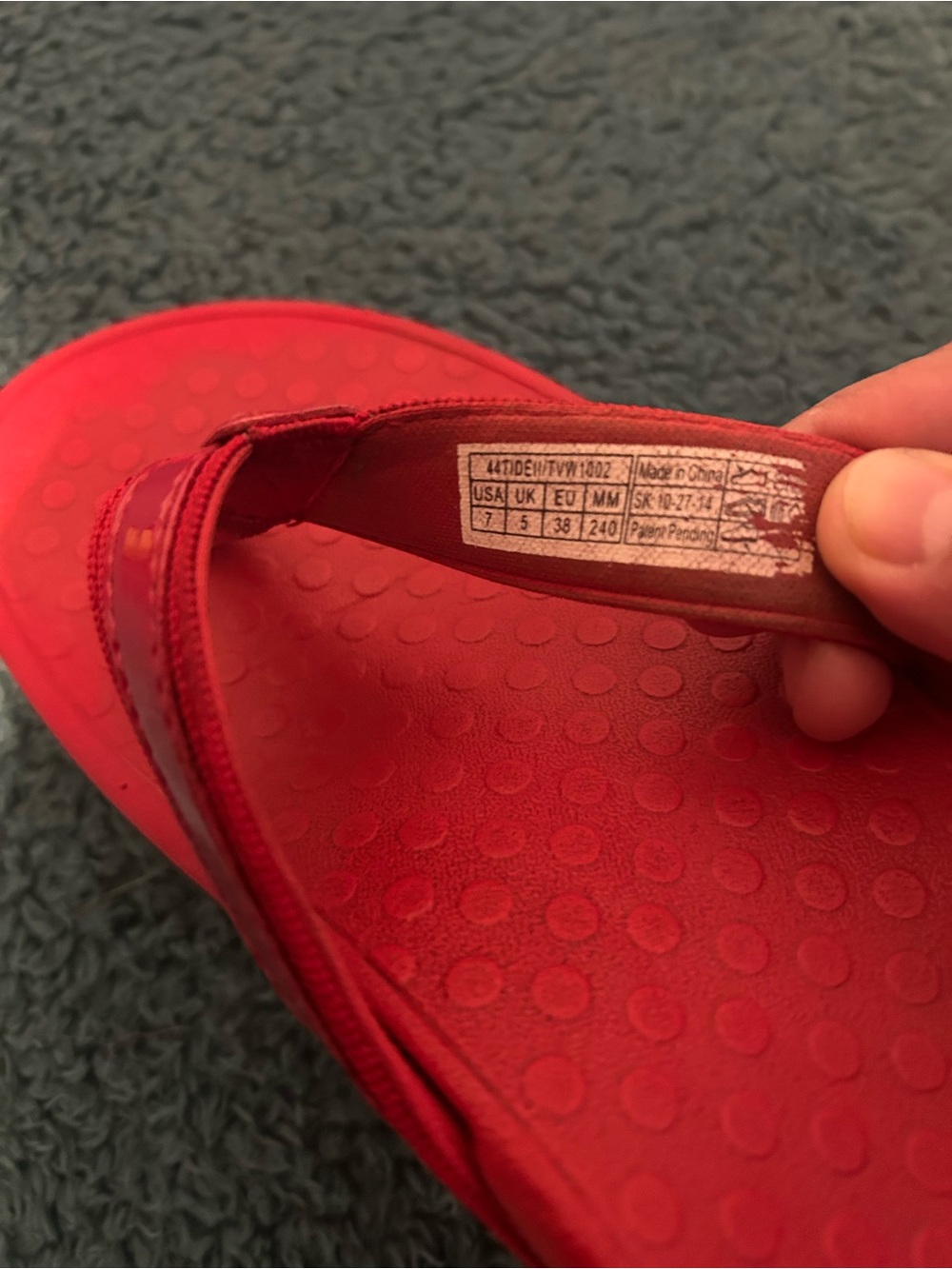 Vionic Red Women's Flip Flop Sandals - Picture 5 of 7